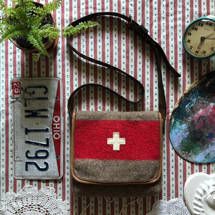 Сумка Karlen Swiss Швейцария винтаж ретро ручная работа handmade