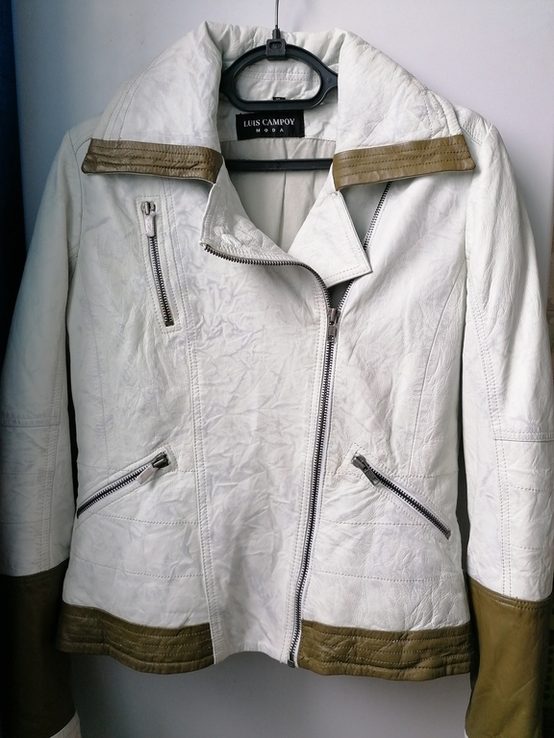 Куртка женская бренд Luis Campoy новая кожа натуральная, фото №2