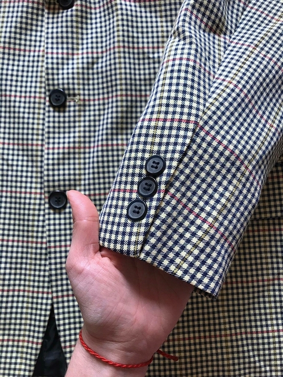Шикарный стильный пиджак в клетку CA ретро винтаж размер 52, numer zdjęcia 7