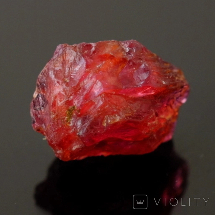 Красивый кристалл рубина 1.7258 карата 7.1х5.7х4.2мм Танзания Не облагороженный, фото №2