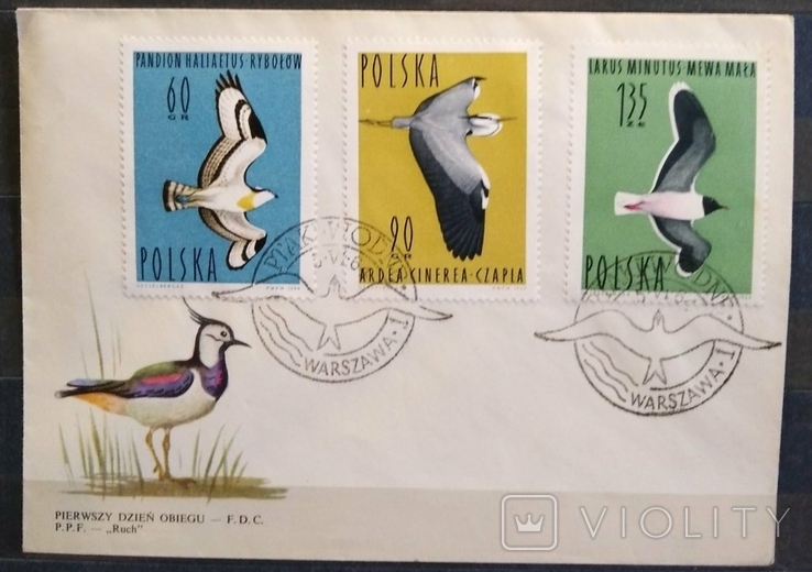 1964, Польша, серия с конвертами, фото №6