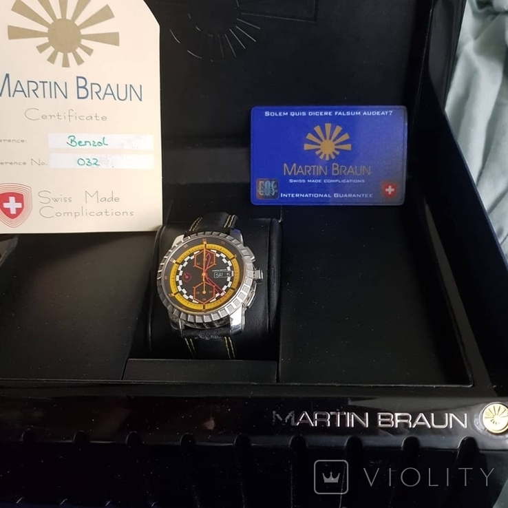 Швейцарские мужские часы Martin Braun Benzol, фото №4