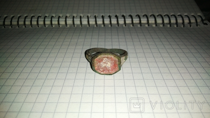 Перстень печать в сольвычегодских эмалях., фото №4