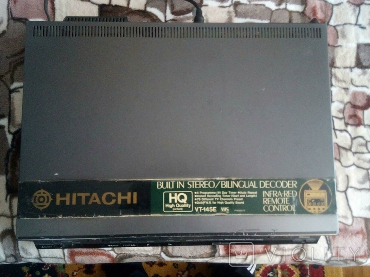 Відеомагнітофон HITACHI VT-145 E (VPS)Японія,німецька збірка(робочий), фото №5