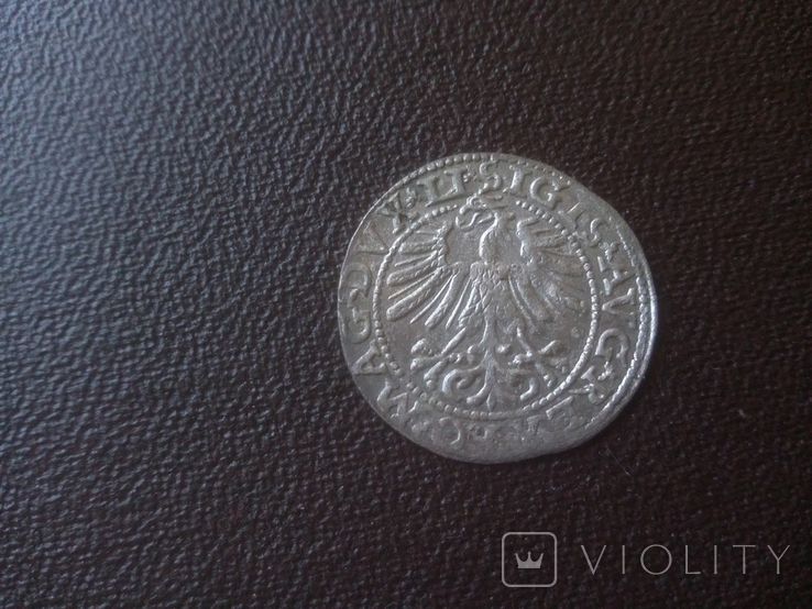 Полугрош Литва 1563 год серебро ВКЛ, фото №8
