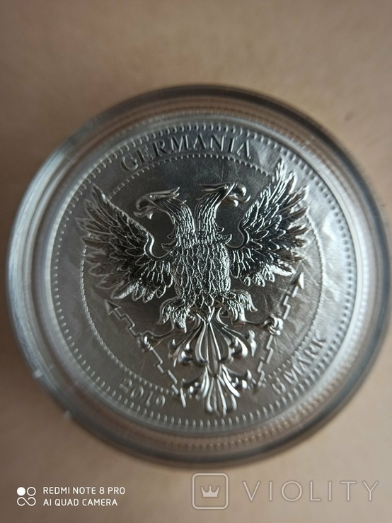 1-а в серії Лист Дубу 2019 Germania Mint 1 унція срібла, фото №8