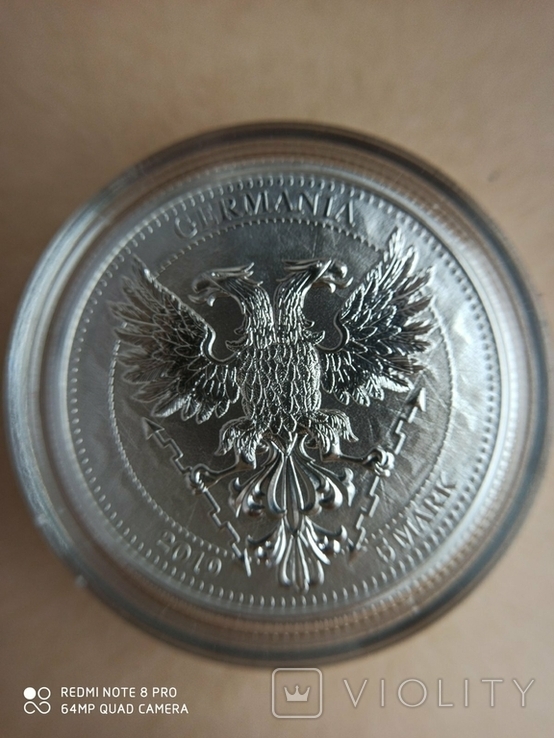 1-а в серії Лист Дубу 2019 Germania Mint 1 унція срібла, фото №9