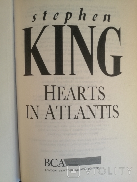 Стівен Кінг "Серця в Атлантиді". Перше видання в Лондоні 1991р., фото №7