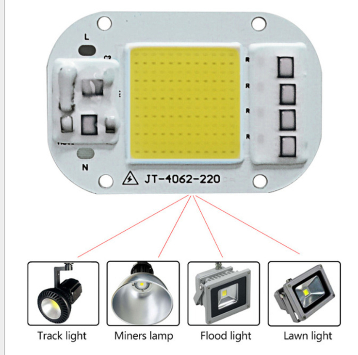 LED светодиодный модуль плата на 220v лампа прожектор 20вт АС 220v 20w, фото №4