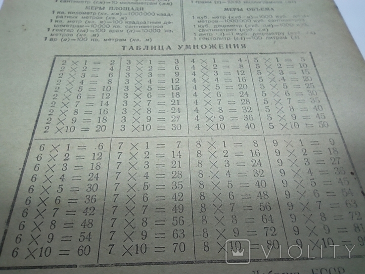 СССР. Школьная тетрадь. Правописание. Цифры. 1959 год., фото №12