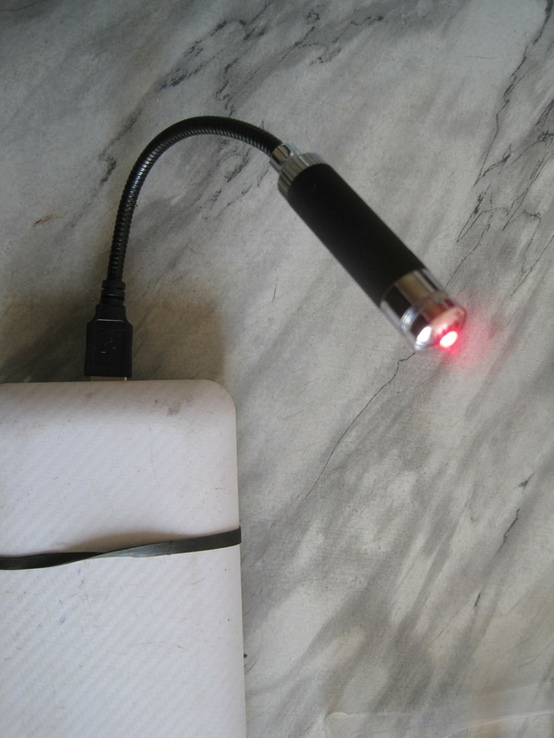 Лазерная указка работающая от USB красный цвет луча, фото №5