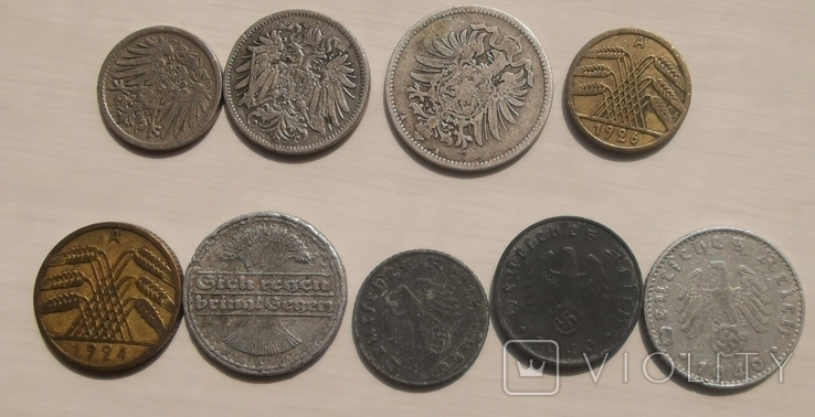 Монеты Германии.33 шт.Без повторов., фото №8