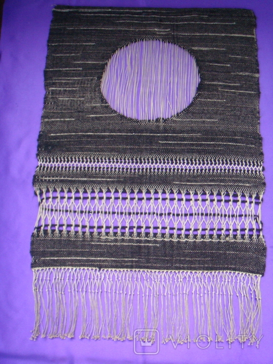 Стильное панно шерстяной коврик , размер 55 х 58 см., фото №2