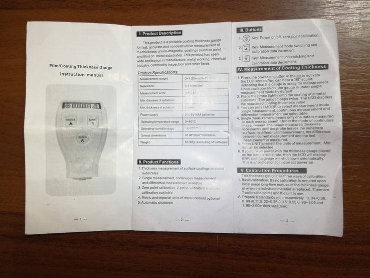 Товщиномір GM 200, фото №5