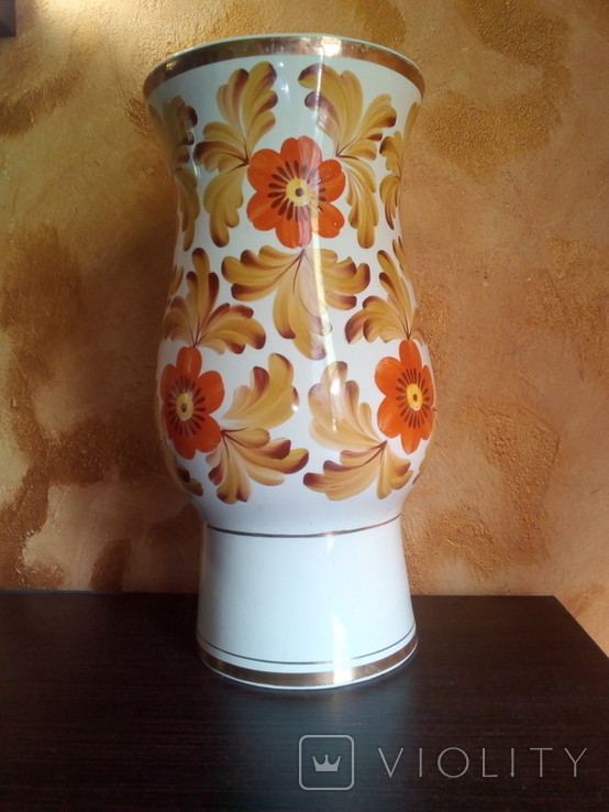 Большая фарфоровая ваза СССР, фото №2