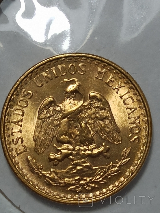 2 pesos 1945 г. Мексика, фото №3