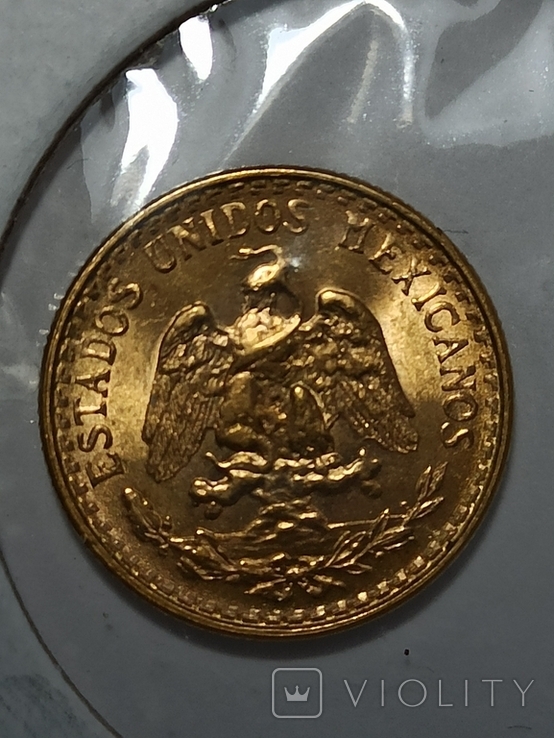 2 pesos 1945 г. Мексика, фото №4