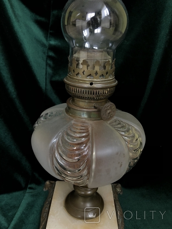 Старовинна сецесійна лампа, початок 20 ст, фото №3