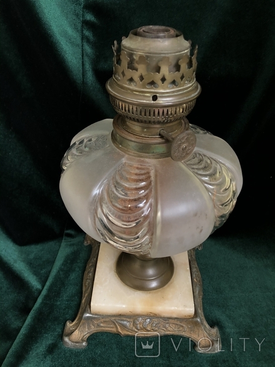 Старовинна сецесійна лампа, початок 20 ст, фото №6