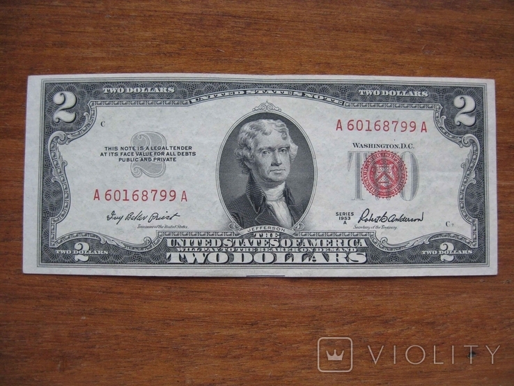 2 доллара 1953 года (A6016)