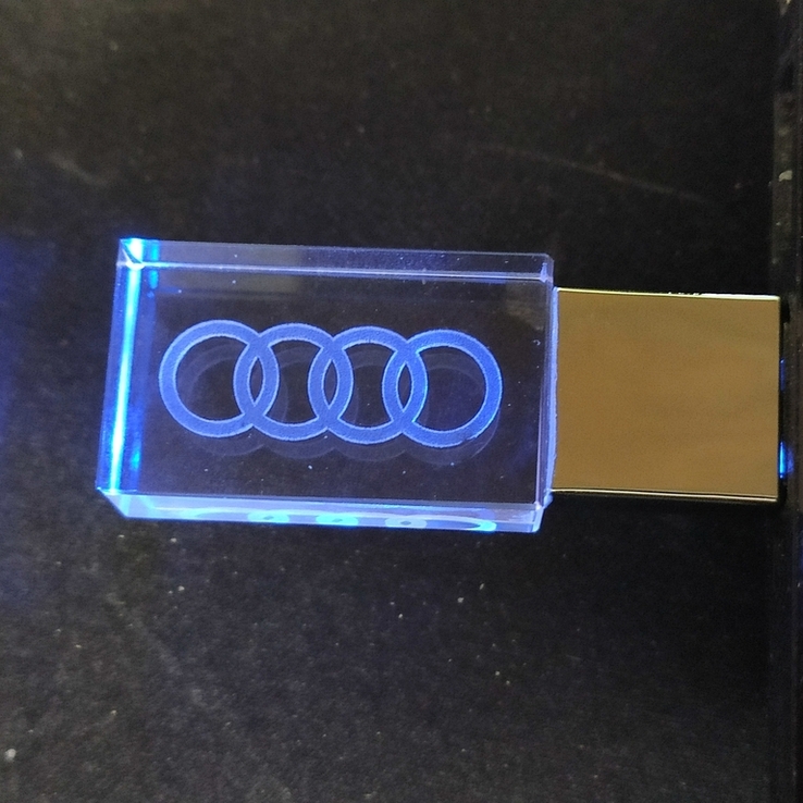 Новая флешка USB 4GB голубая подсветка, фото №5