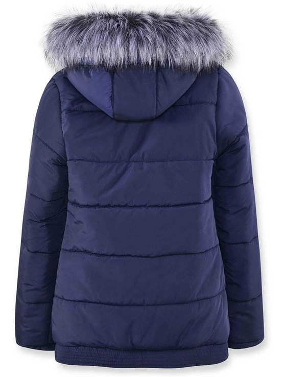 Тепла куртка Зима синя 110 ріст 1002c110, numer zdjęcia 3