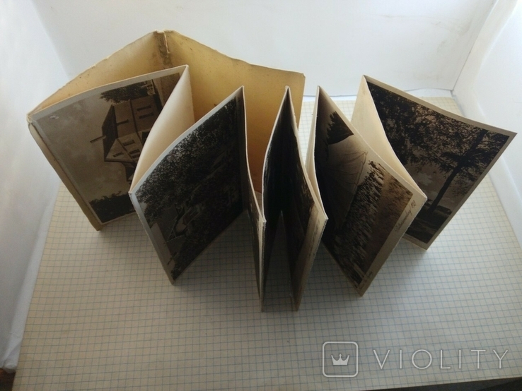 Открытки 10 шт гармошкой в книжечке Фридензау Германия старые снимки, фото №2