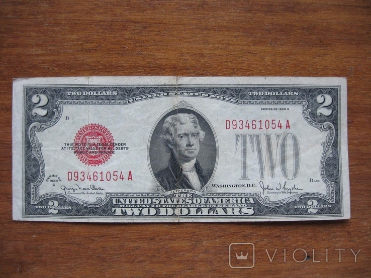 2 доллара 1928 года (D9346)