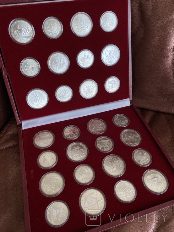 Набор серебряных монет Олимпиада - 80, фото №2