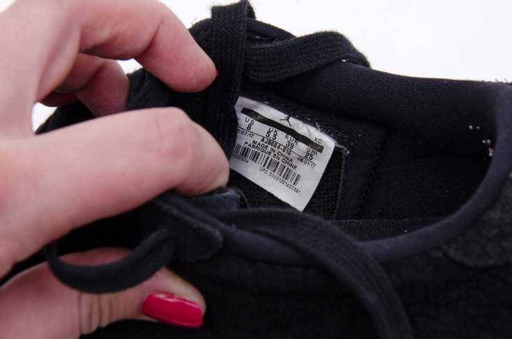 Кожаные кеды Nike Air Jordan 1. Стелька 25 см, фото №10
