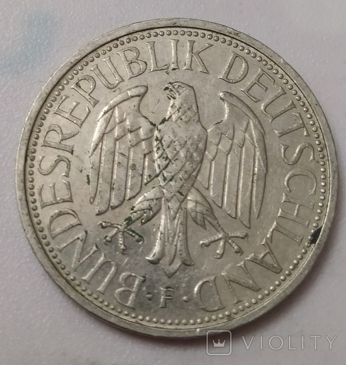 Монета 1-DEUTSCHE MARK -1990рік., фото №3