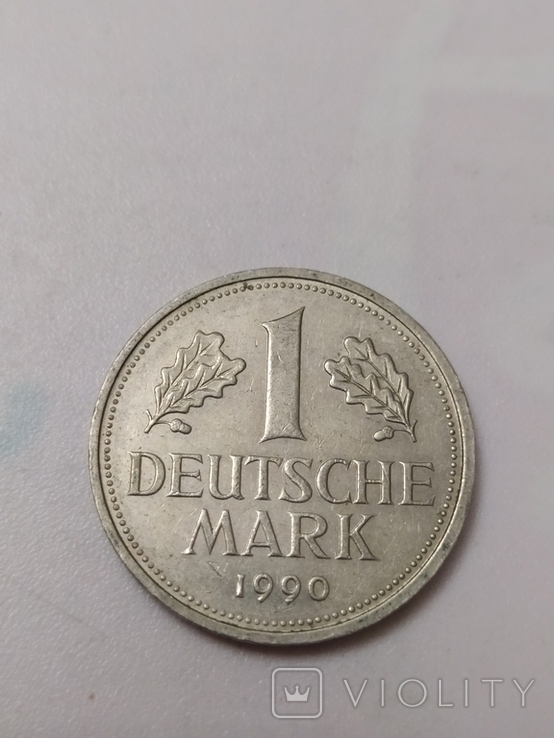 Монета 1-DEUTSCHE MARK -1990рік., фото №5