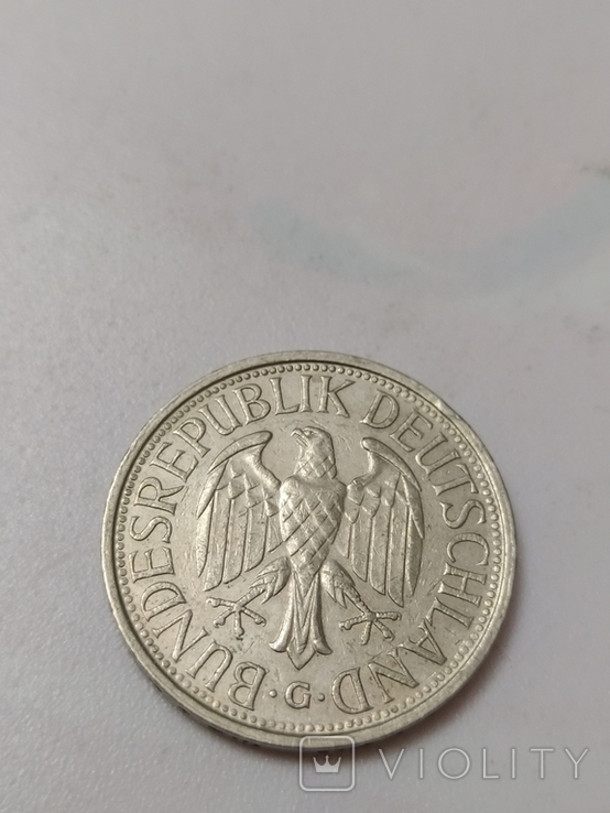 Монета 1-DEUTSCHE MARK -1980рік., фото №4