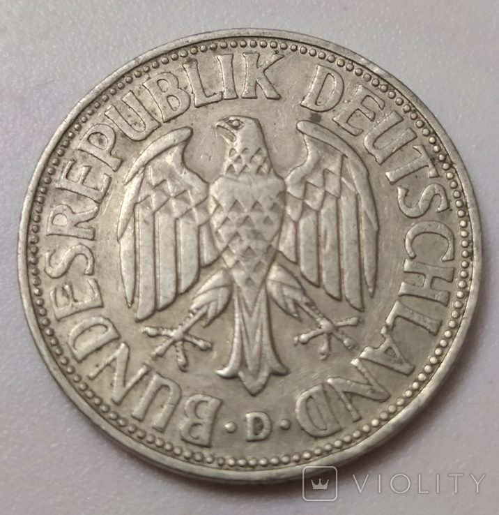 Монета 1-DEUTSCHE MARK -1950рік., фото №3