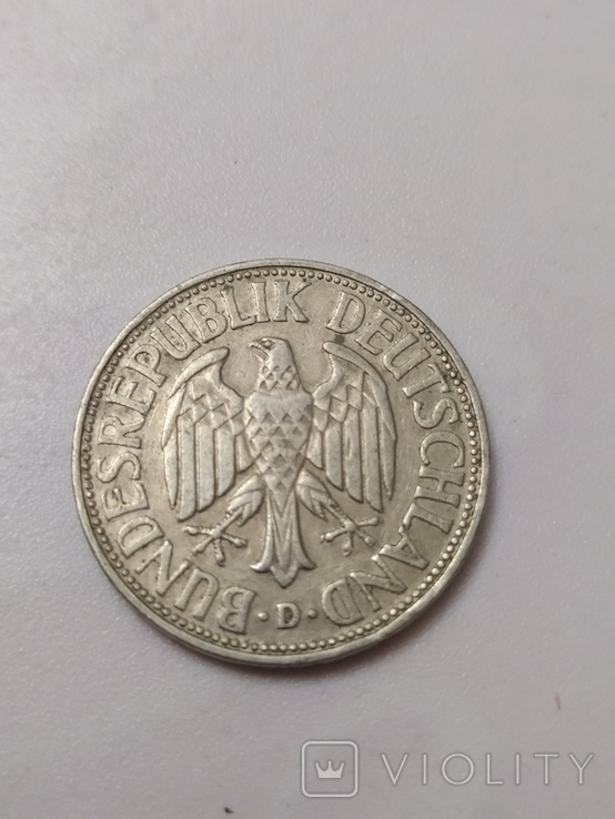 Монета 1-DEUTSCHE MARK -1950рік., фото №4