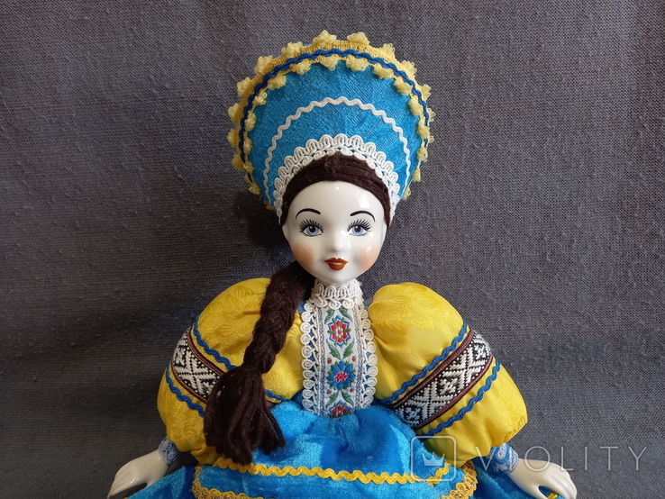 Кукла Фарфор Барышня в кокошнике, фото №3