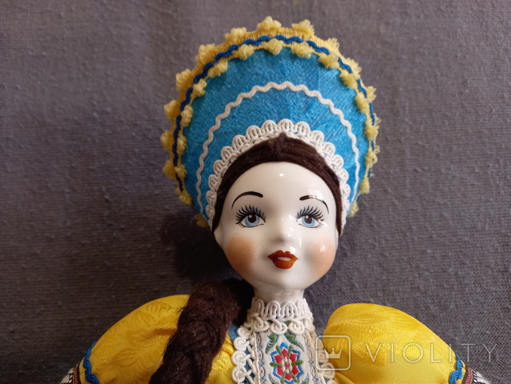 Кукла Фарфор Барышня в кокошнике, фото №4