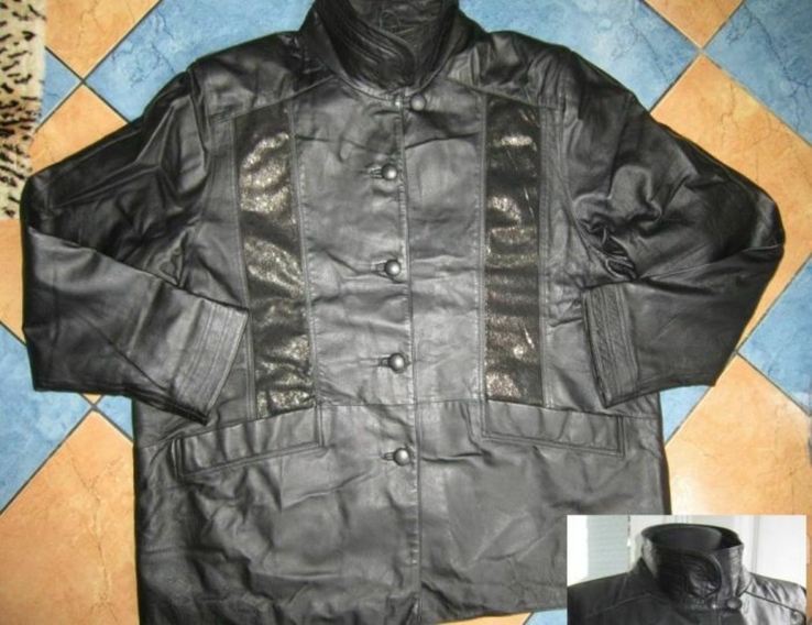 Большая женская кожаная куртка Canda (CA). Лот 1003, фото №7