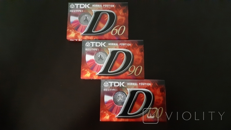 Касети TDK D 60, TDK D 90, TDK D 120 (Release year 1997), фото №2