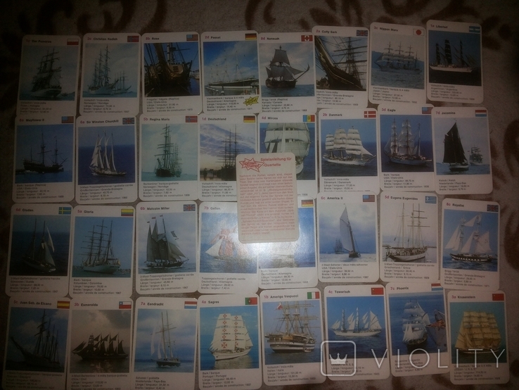 Колекційні картки з кораблями 33шт., фото №3