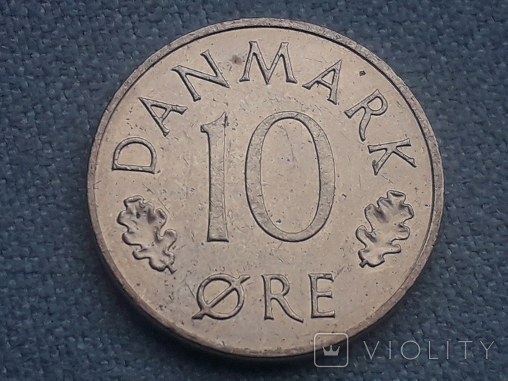 Дания 10 эре 1982 года