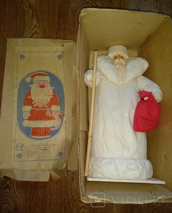 Дед Мороз в коробке времён СССР., фото №2