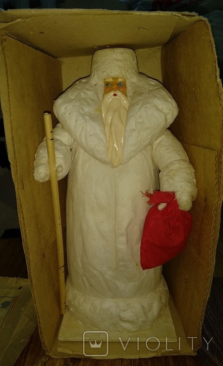 Дед Мороз в коробке времён СССР., фото №3