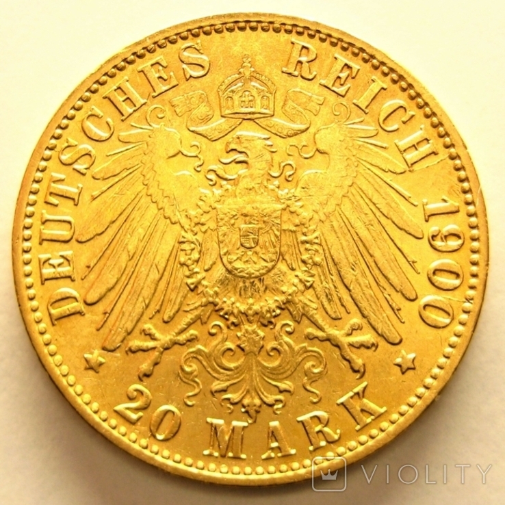 Гамбург 20 марок 1900 г., фото №4