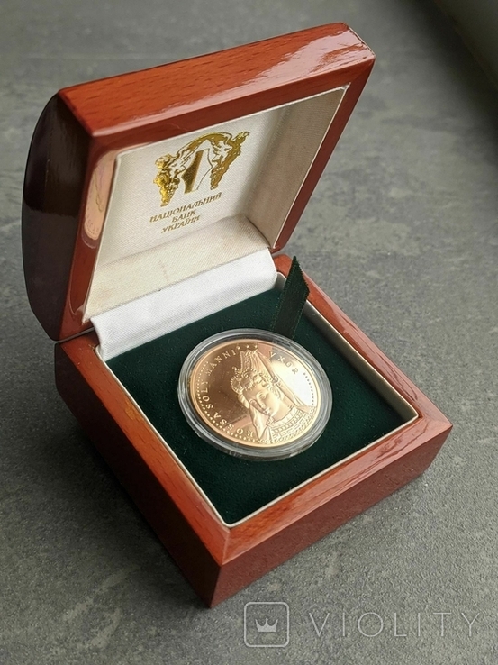 Памятная медаль НБУ "Роксолана" 2007 год золото 900` (тираж 100 шт.), фото №6