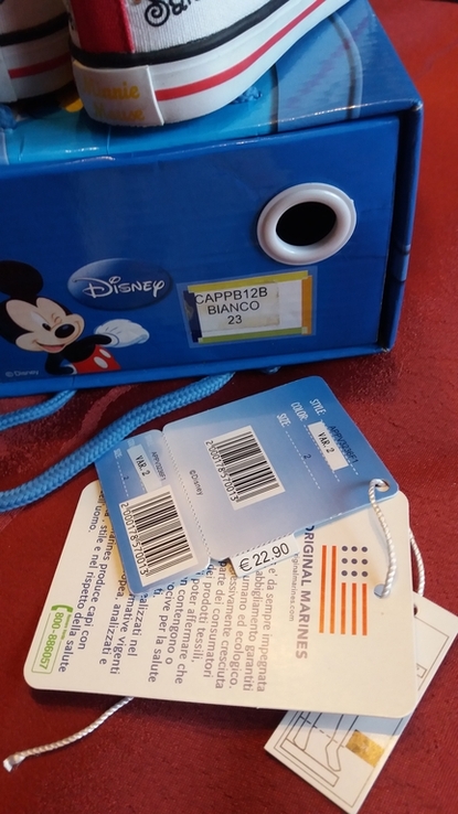 Слипоны, окасины, кроссовки Disney, Mikkie Mouse, оригинал. 23р., фото №9