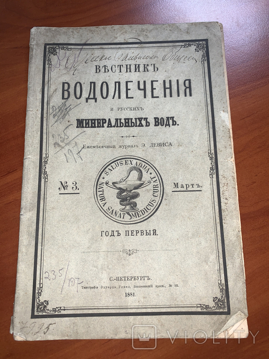 1881 Водолечение и русские минеральные воды