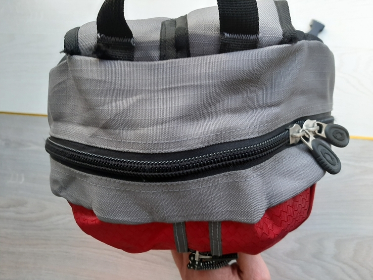 Крепкий мужской рюкзак Okey (красный), фото №5