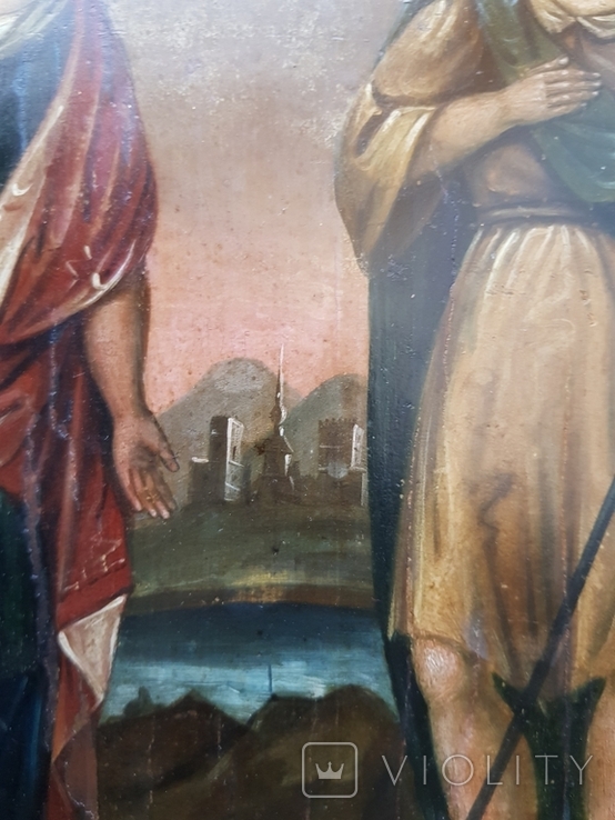 Икона Св. Иоанна крестителя и Св. Иулании Ольшанской., фото №3