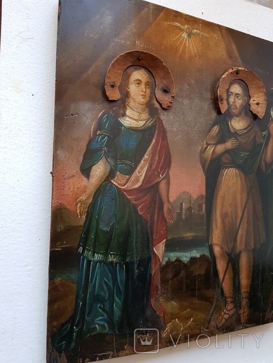 Икона Св. Иоанна крестителя и Св. Иулании Ольшанской., фото №6